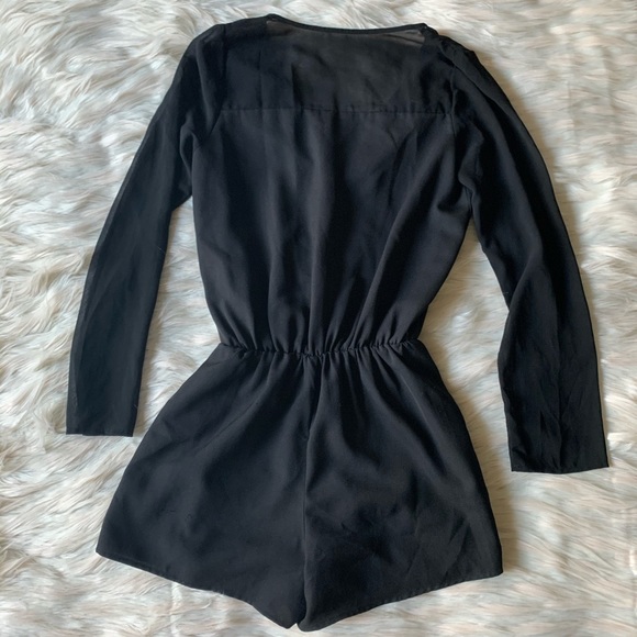 Lulus Surplice Long Sheer Sleeve Romper - Picture 6 of 9